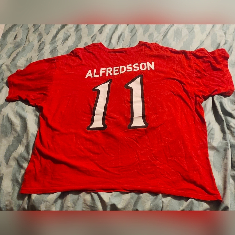 OTTAWA SENATORS Daniel Alfredsson NHL Hockey Retirement Jersey-Style T-SHIRT 2XL